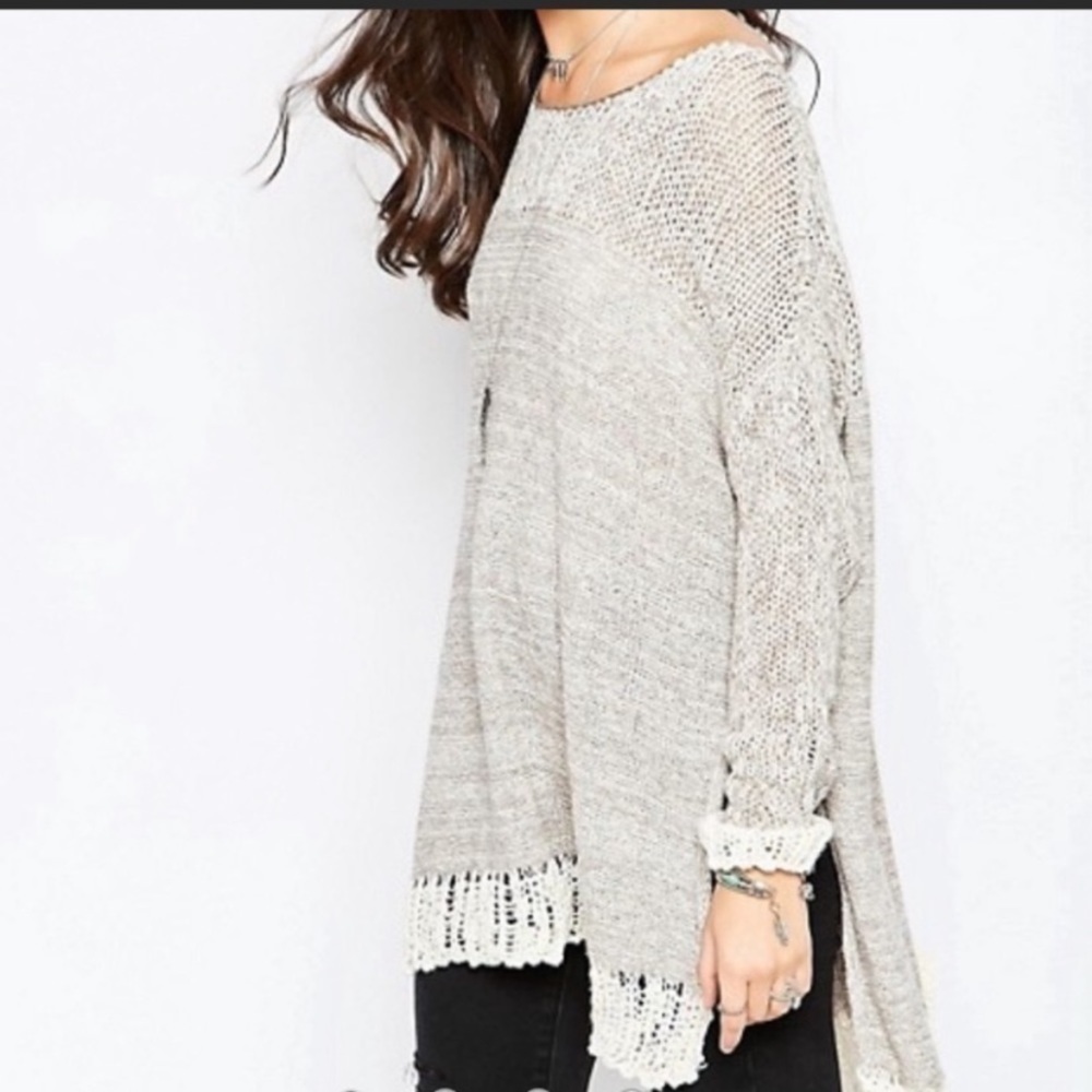 Free People Haiku Side Slit Pullover Sweater - Picture 2 of 9